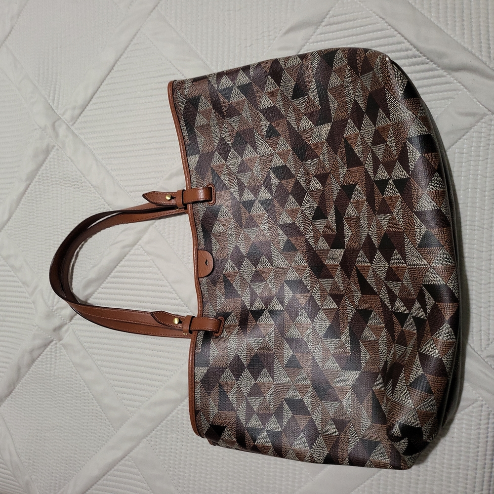 Leather Fossil tote